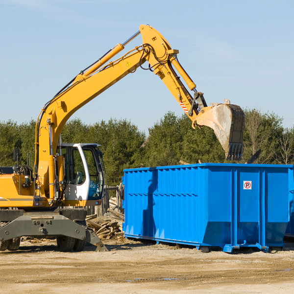 can i choose the location where the residential dumpster will be placed in Saratoga WI